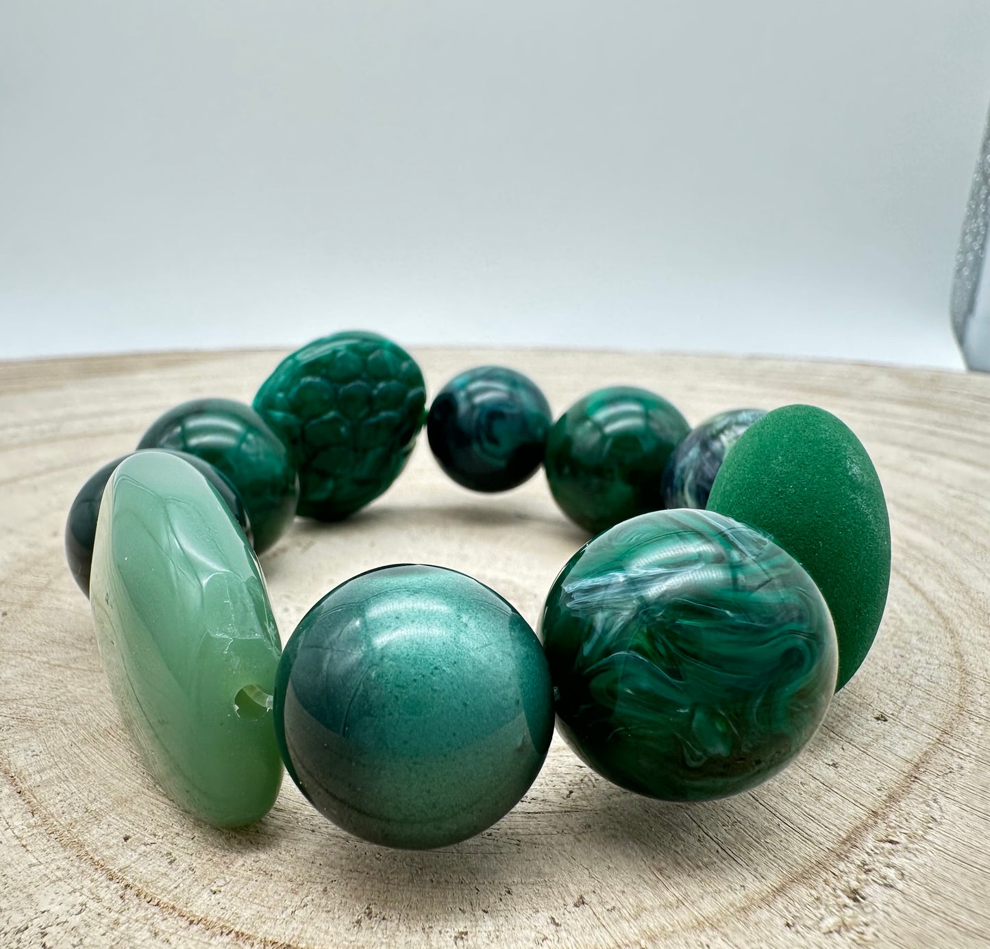 BRACELET ÉLASTIQUE PERLES FANTAISIE - Francine BRAMLI