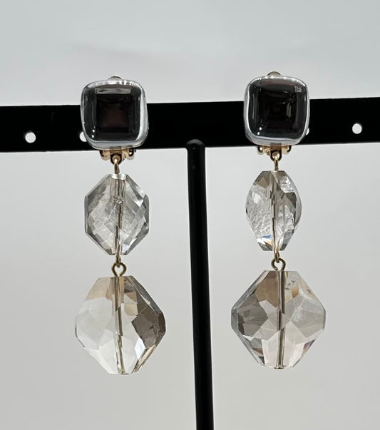 BOUCLES D'OREILLES ÉLÉMENTS SCINTILLANTS - Francine BRAMLI