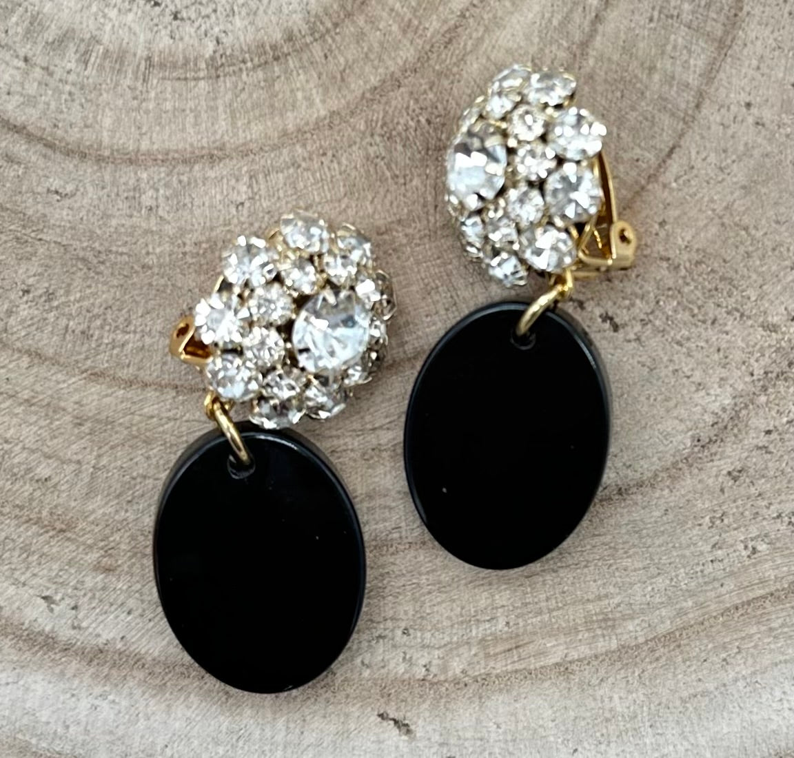 BOUCLES D'OREILLES ÉLÉMENTS SCINTILLANTS - Francine BRAMLI