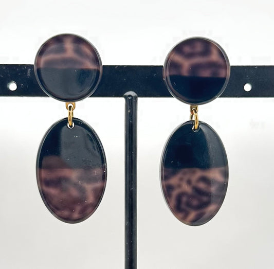 BOUCLES D'OREILLES LÉOPARD - Francine BRAMLI