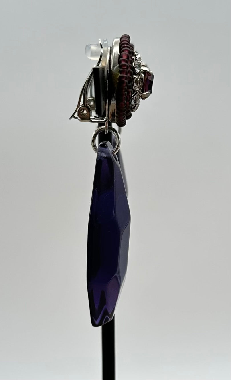 BOUCLES D'OREILLES ÉLÉMENTS SCINTILLANTS - Francine BRAMLI