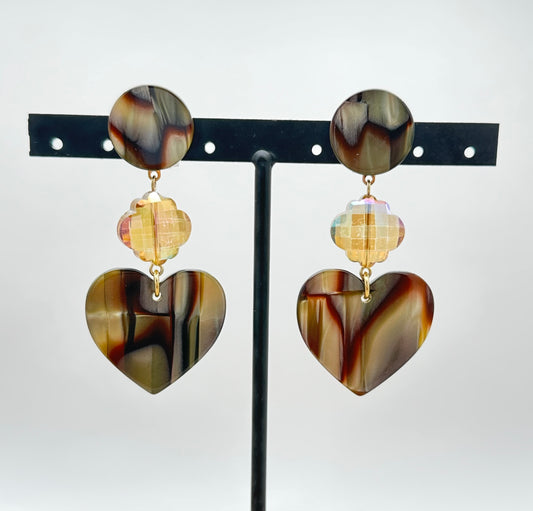 BOUCLES D'OREILLES COEURS - Francine BRAMLI
