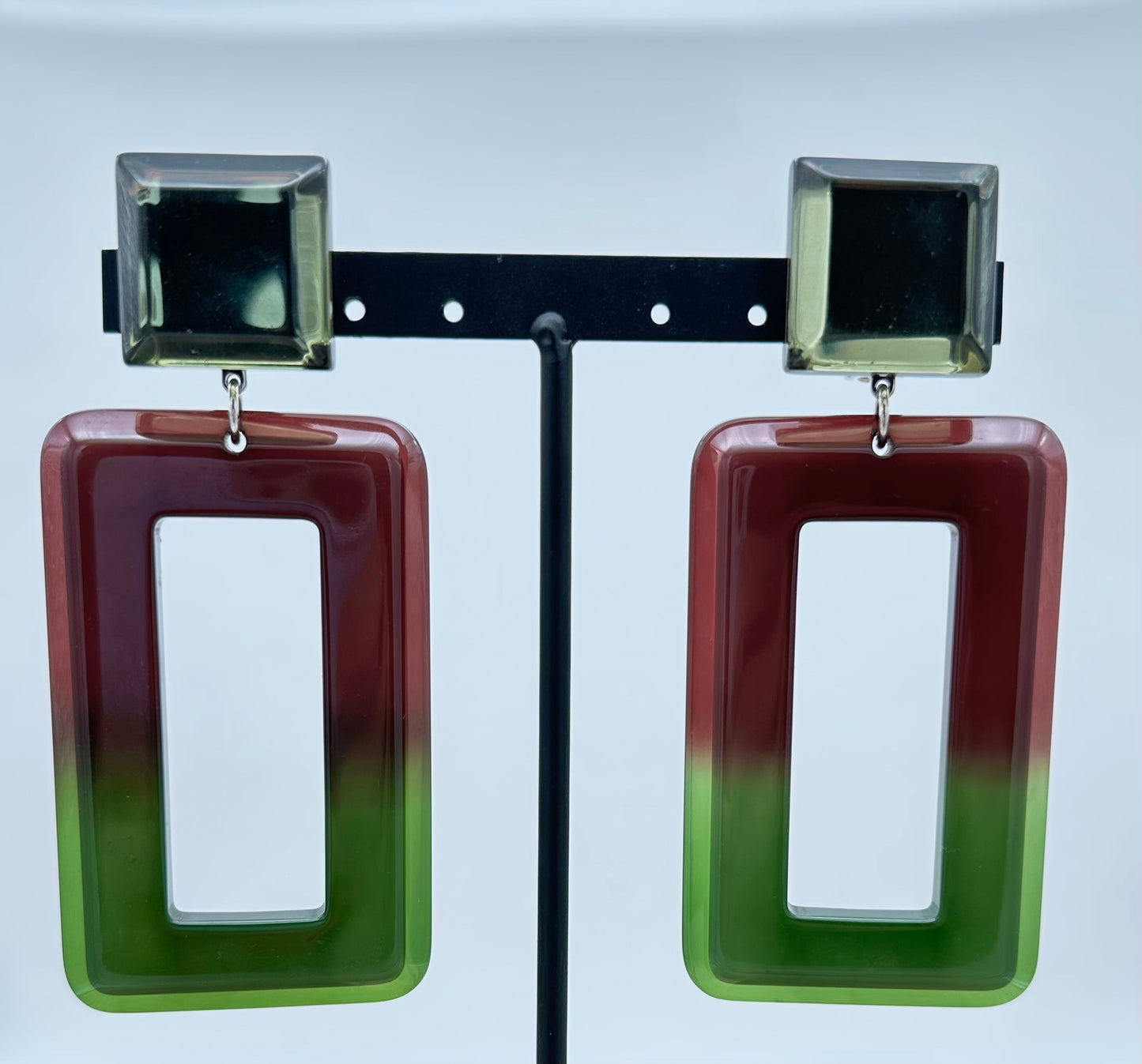 BOUCLES D’OREILLES CARRÉES - Francine BRAMLI