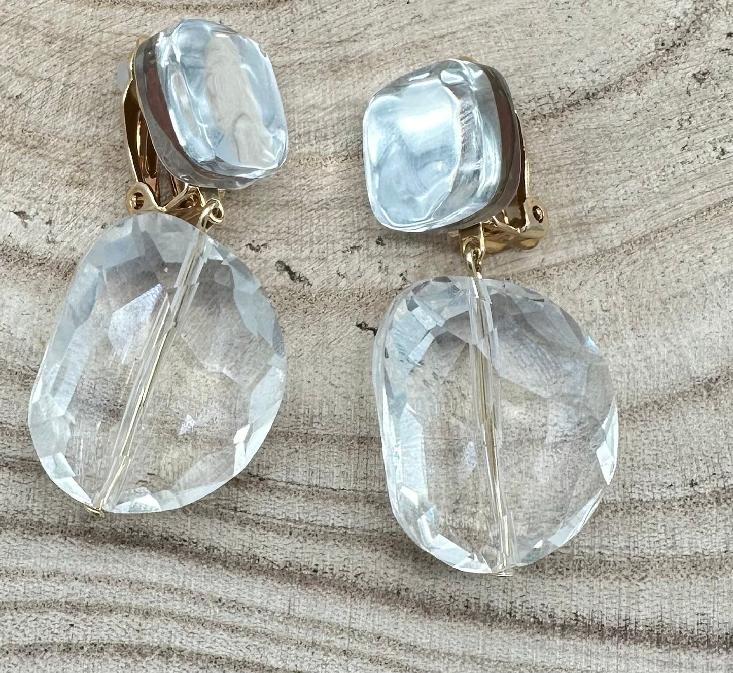 BOUCLES D'OREILLES  ÉLÉMENTS SCINTILLANTS - Francine BRAMLI