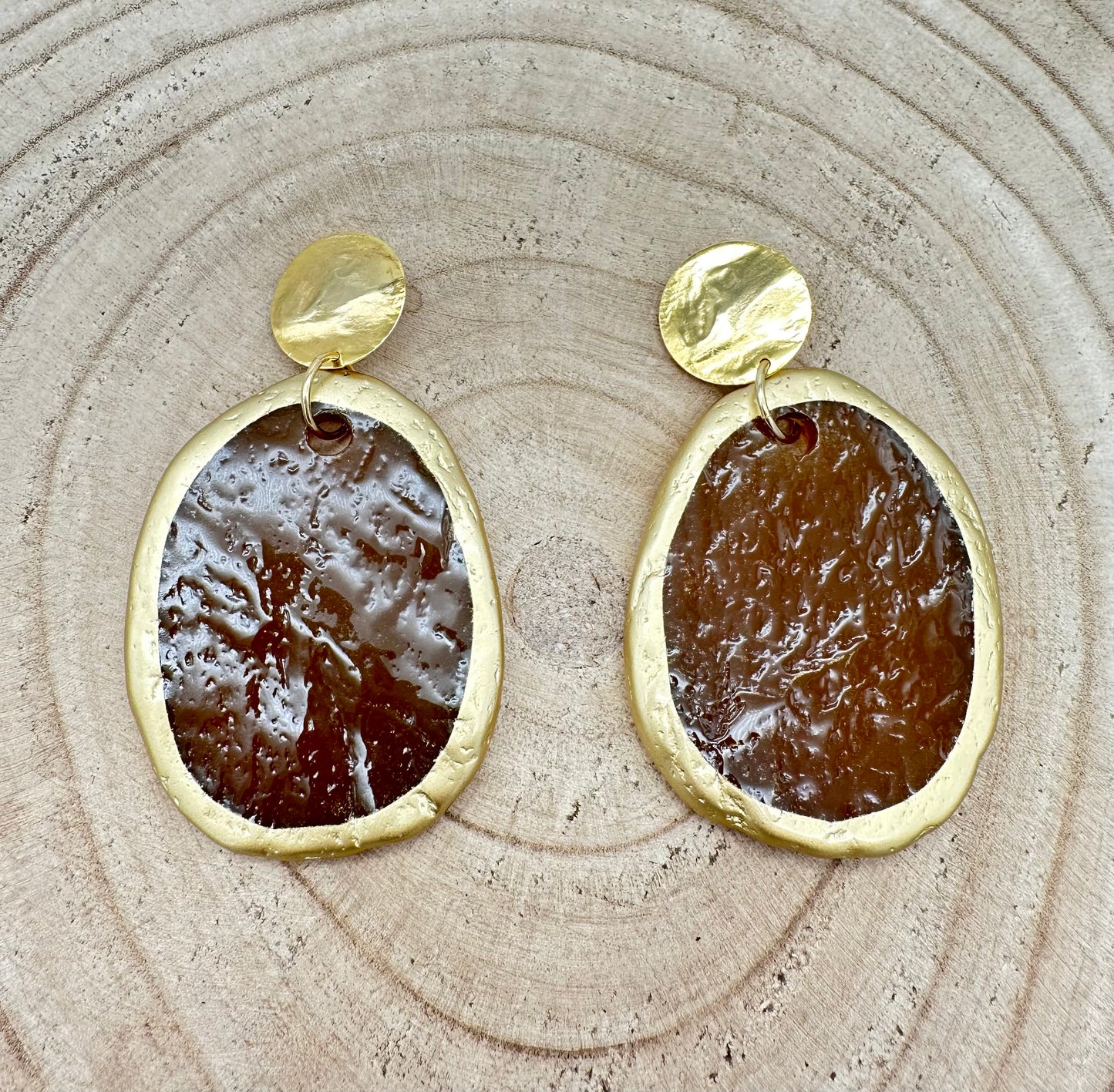 BOUCLES D'OREILLES PLAQUES - Francine BRAMLI