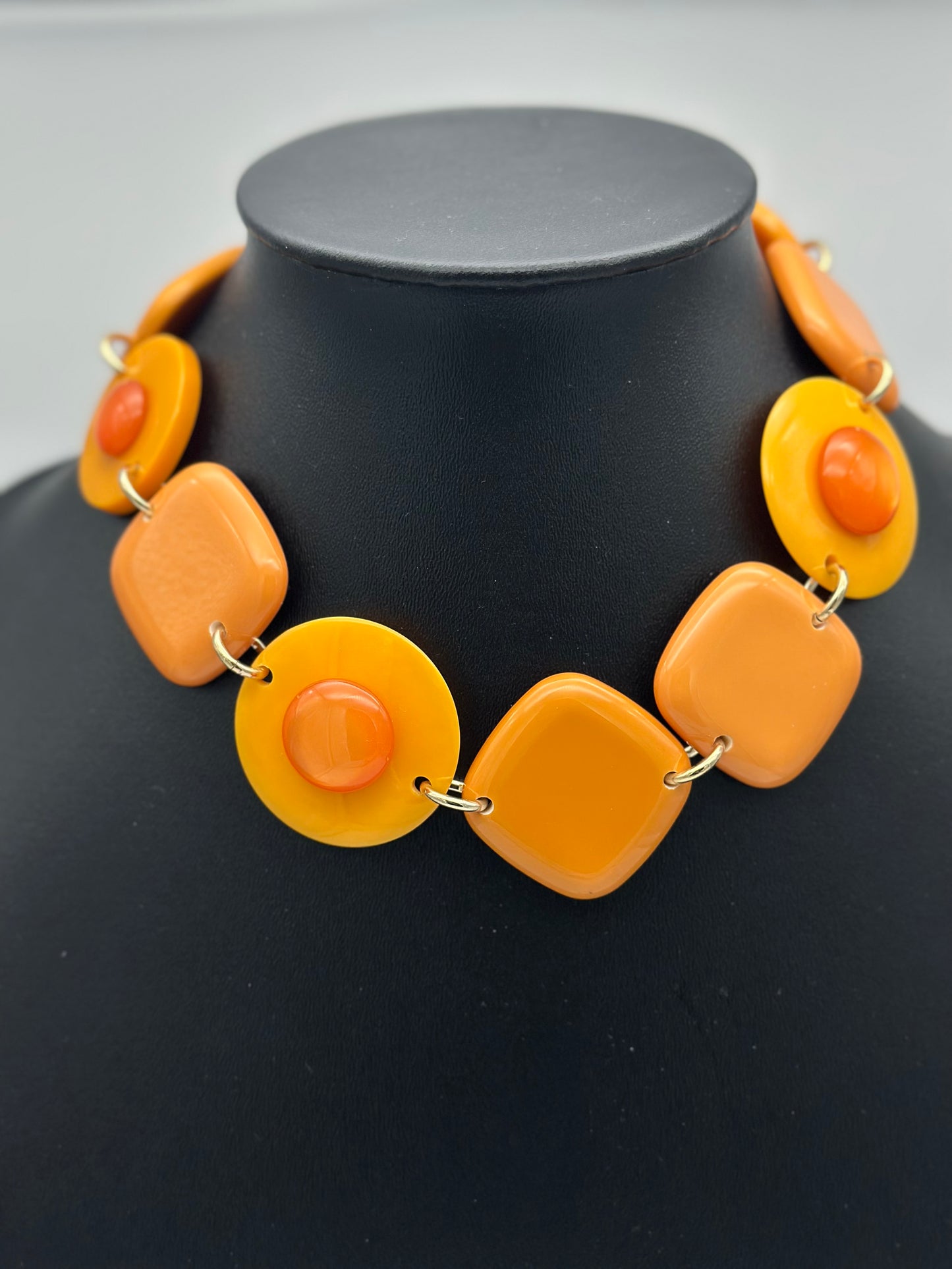 Collier orange - Francine BRAMLI