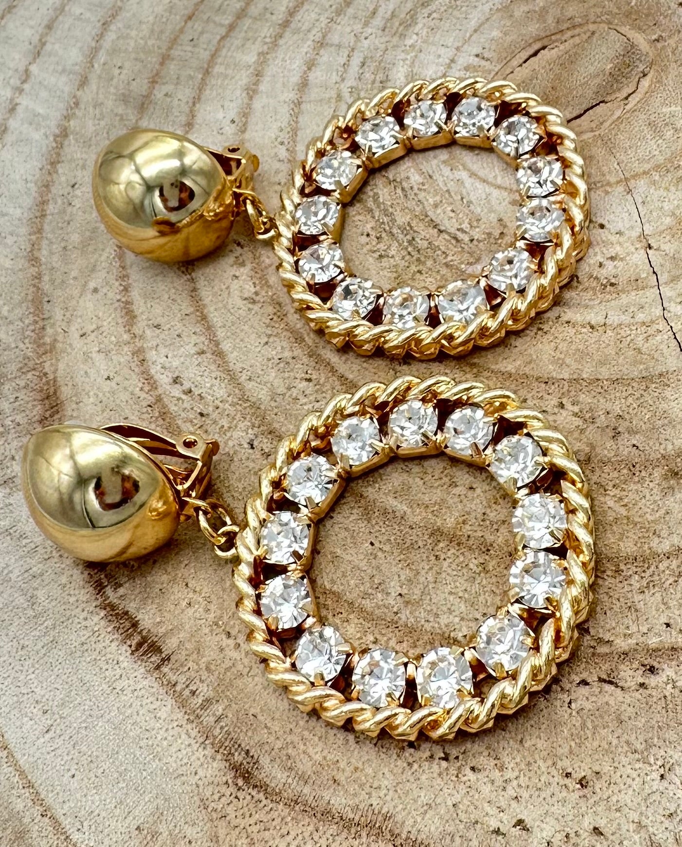 BO doré avec cristal - Francine BRAMLI