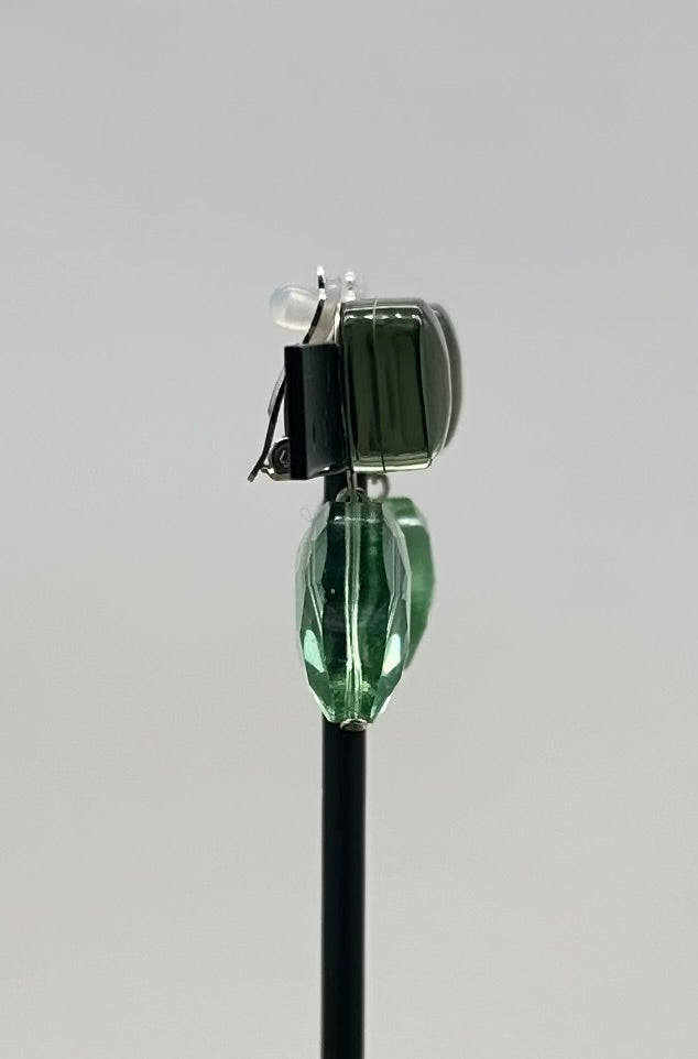 BOUCLES D'OREILLES ÉLÉMENTS SCINTILLANTS - Francine BRAMLI