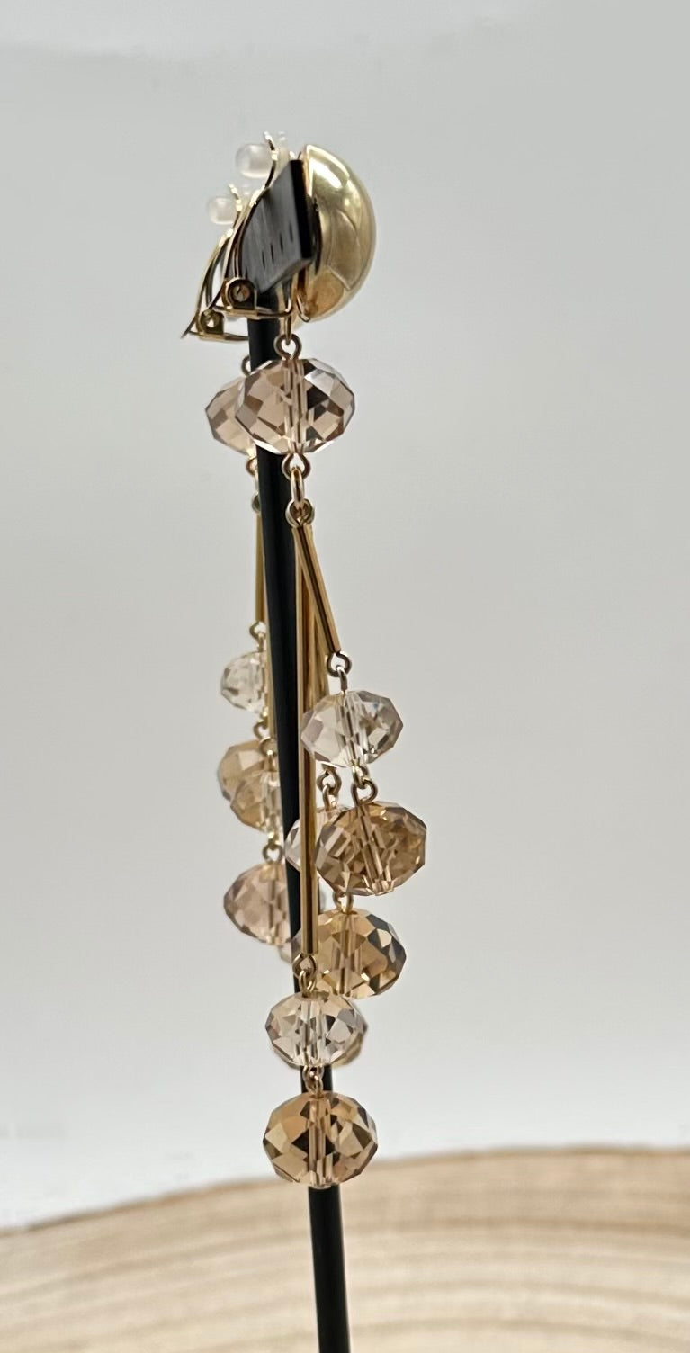 BOUCLES D'OREILLES ÉLÉMENTS SCINTILLANTS - Francine BRAMLI