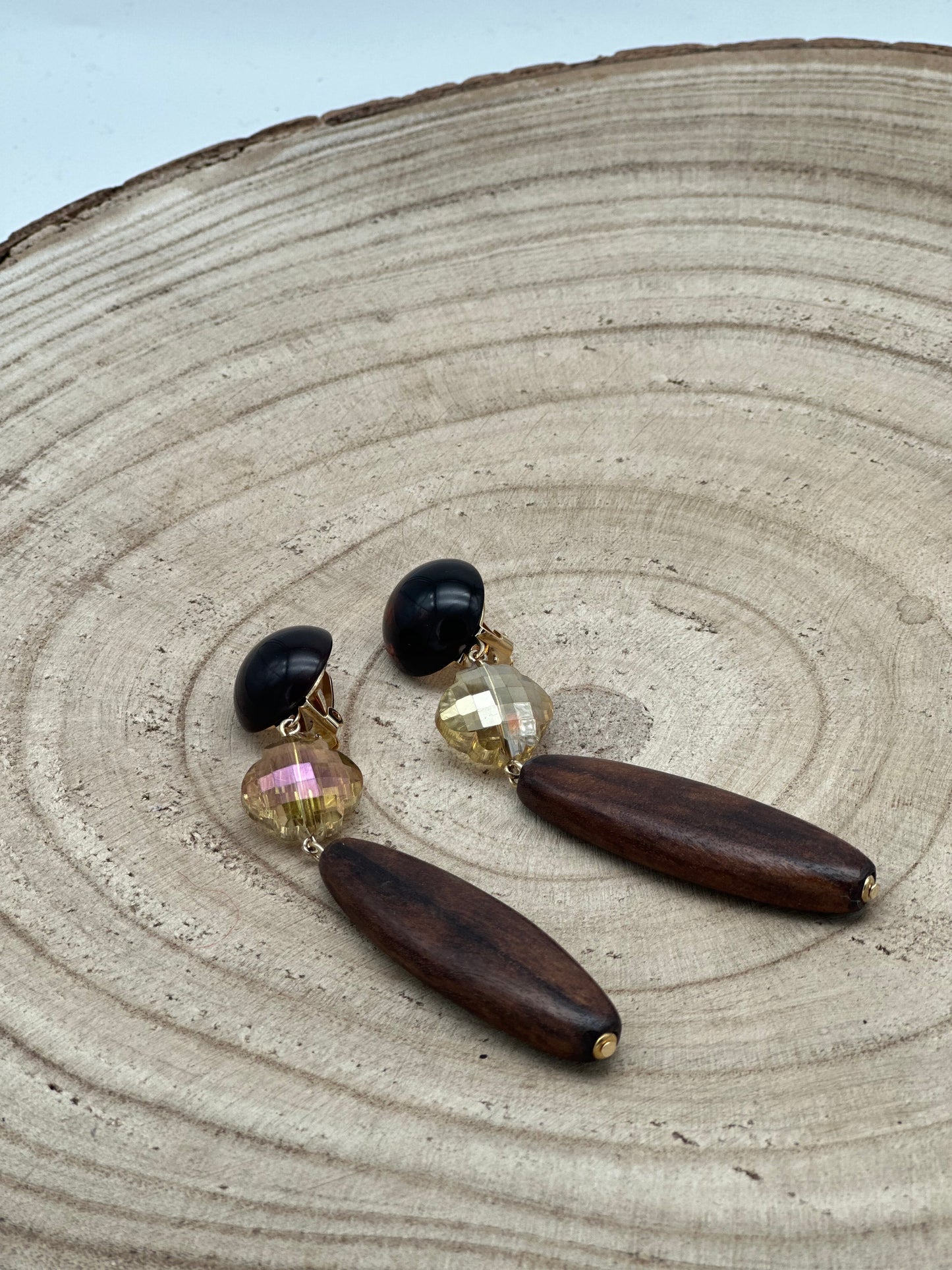 Boucles d’oreilles ÉBÈNE - Francine BRAMLI