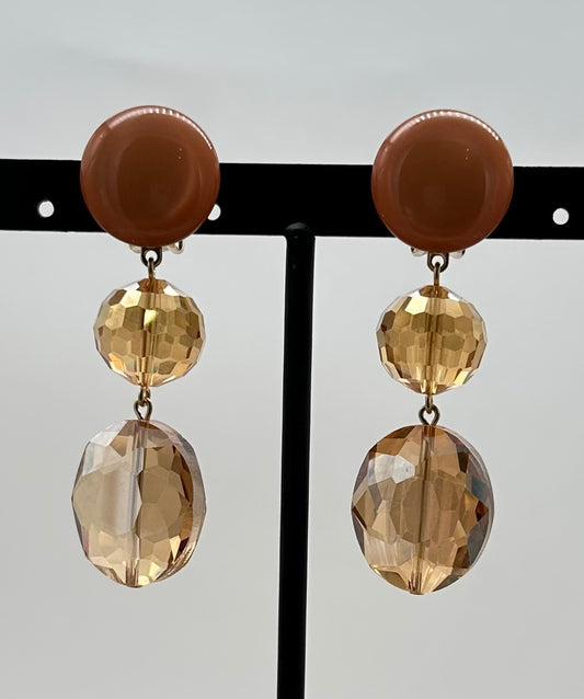 BOUCLES D'OREILLES ÉLÉMENTS SCINTILLANTS - Francine BRAMLI