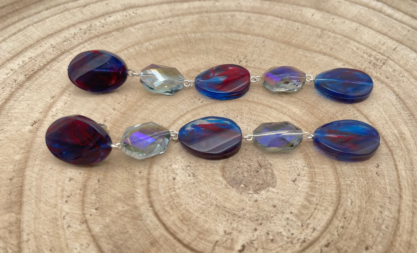 BOUCLES D’OREILLES ÉLÉMENTS SCINTILLANTS - Francine BRAMLI