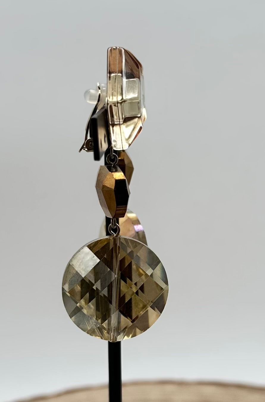 BOUCLES D'OREILLES ÉLÉMENTS SCINTILLANTS - Francine BRAMLI