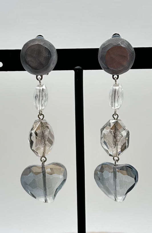 BOUCLES D'OREILLES ÉLÉMENTS SCINTILLANTS - Francine BRAMLI