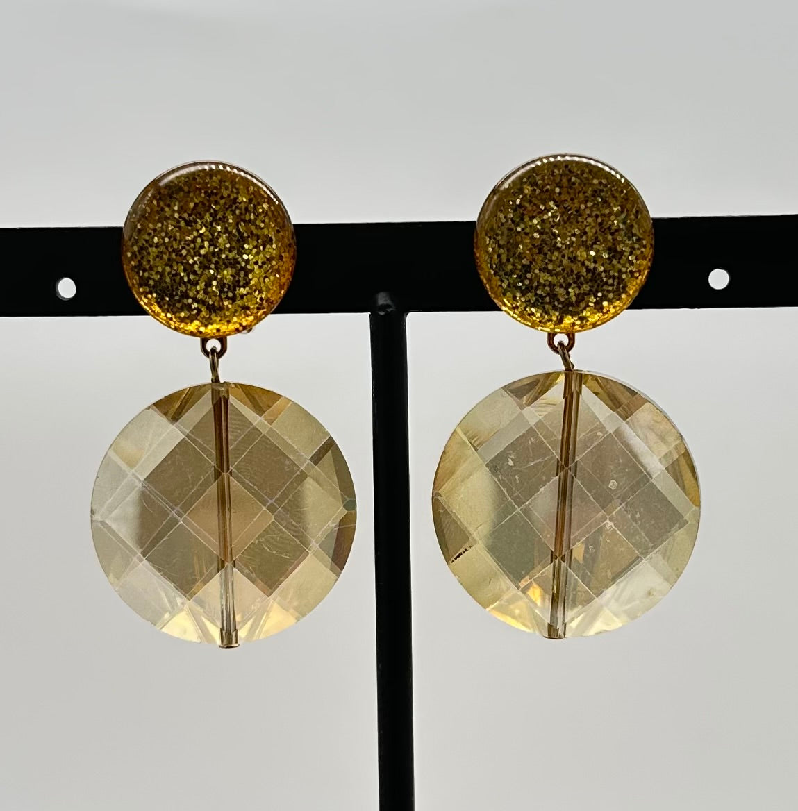 BOUCLES D'OREILLES ÉLÉMENTS SCINTILLANTS - Francine BRAMLI