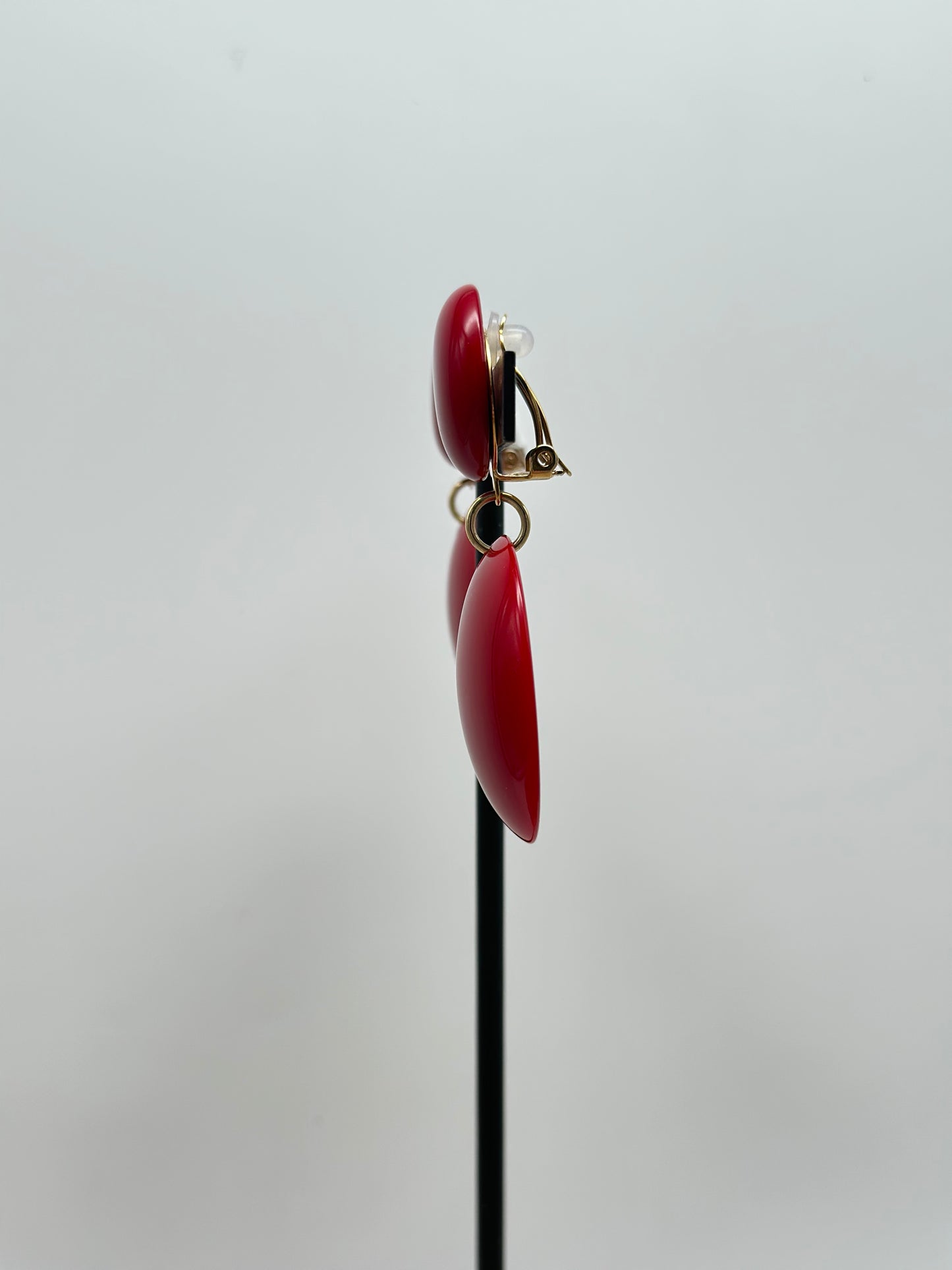 Boucles d’oreilles Mona rouge - Francine BRAMLI