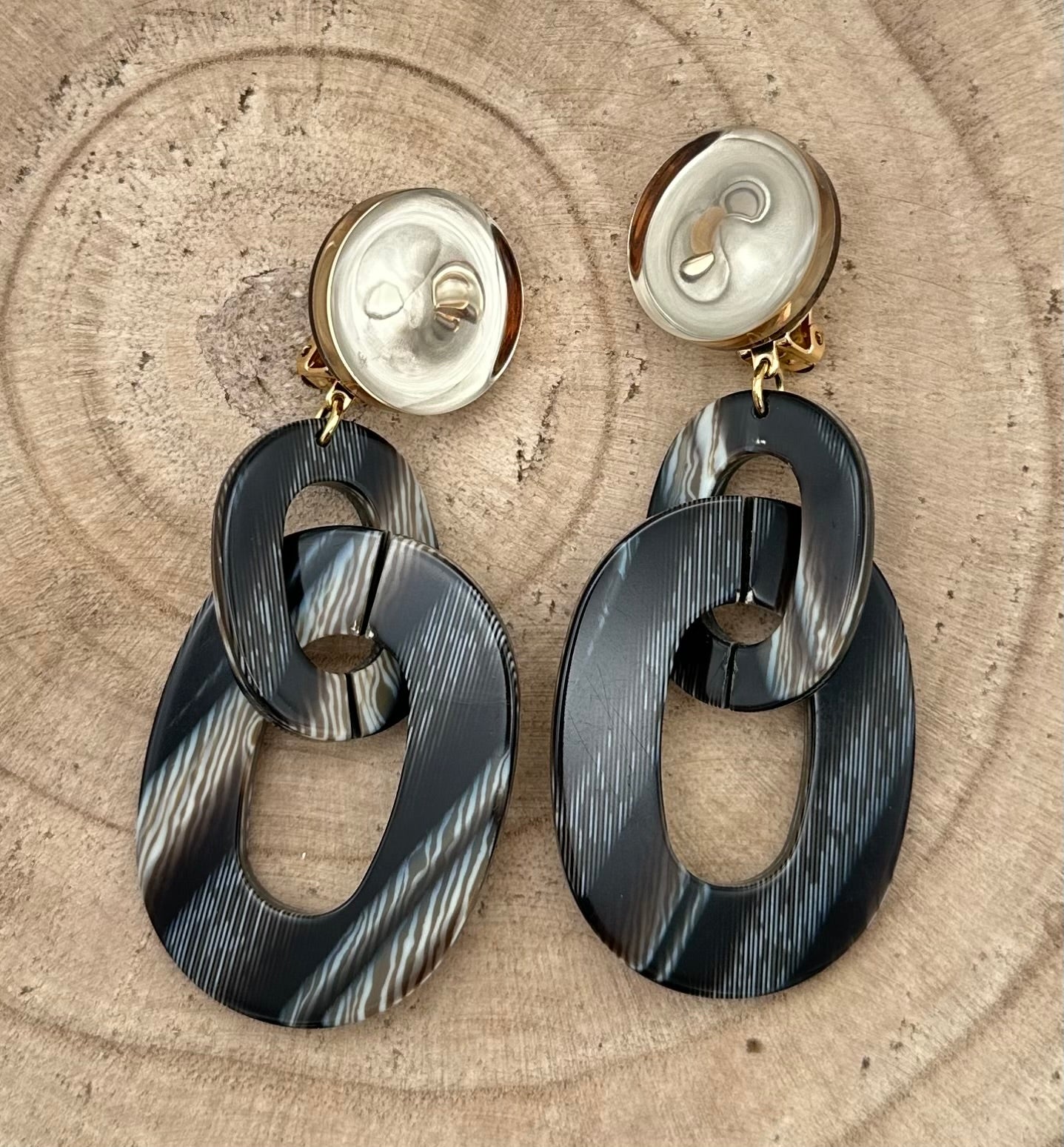 BOUCLES D'OREILLES MIROIR - Francine BRAMLI