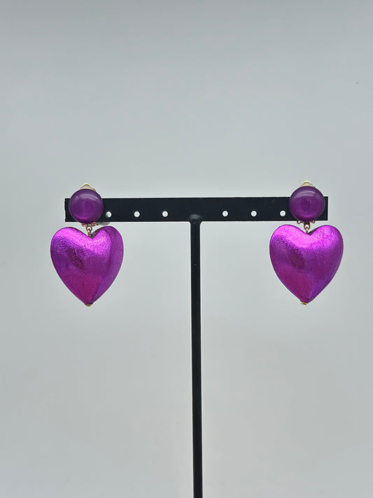 Boucles d’oreilles CŒUR  - Francine BRAMLI
