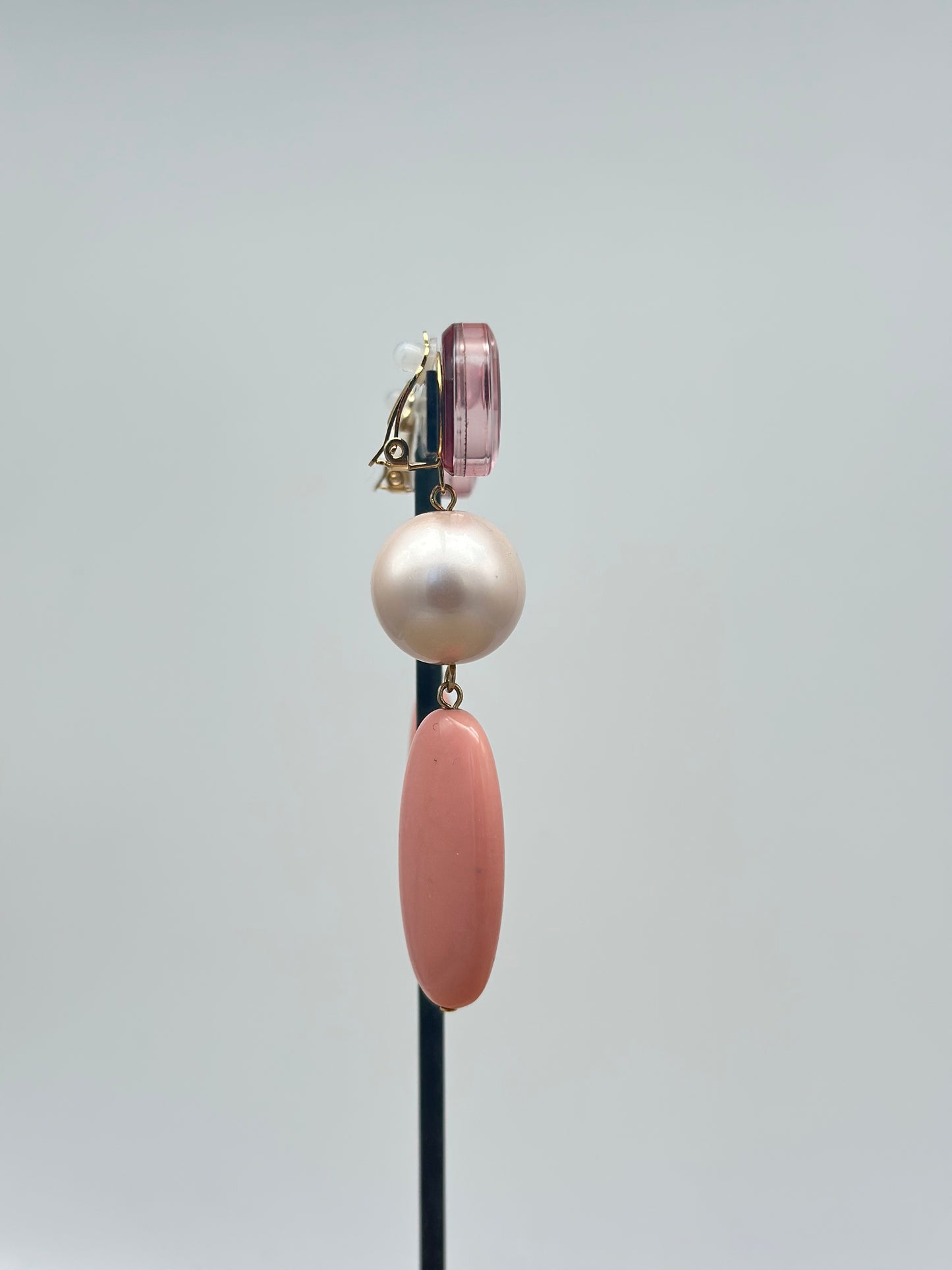 Boucles d’oreilles perles  - Francine BRAMLI