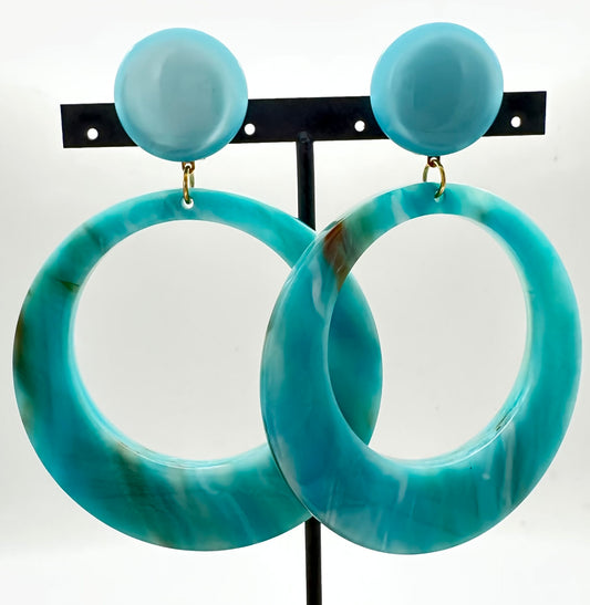 BOUCLES D'OREILLES TURQUOISE - Francine BRAMLI
