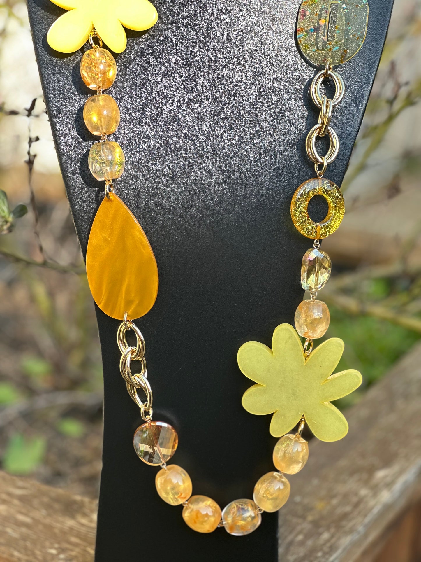 Collier sautoir perles fantaisie - Francine BRAMLI