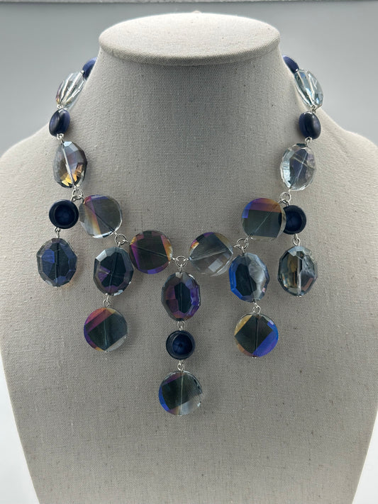 BOUCLES D'OREILLES COLLIER ÉLÉMENTS SCINTILLANTS - Francine BRAMLI