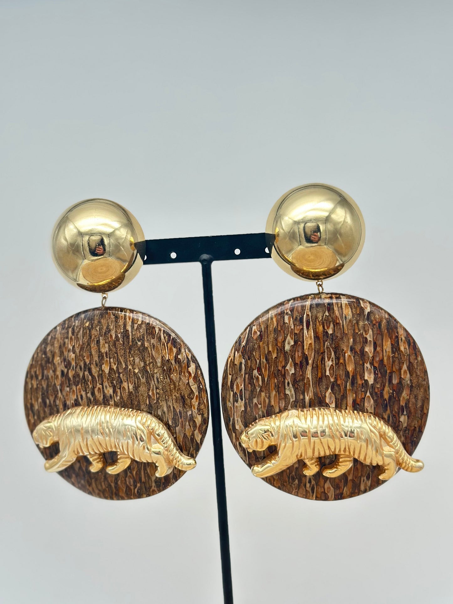 Boucles d’oreilles tigre - Francine BRAMLI