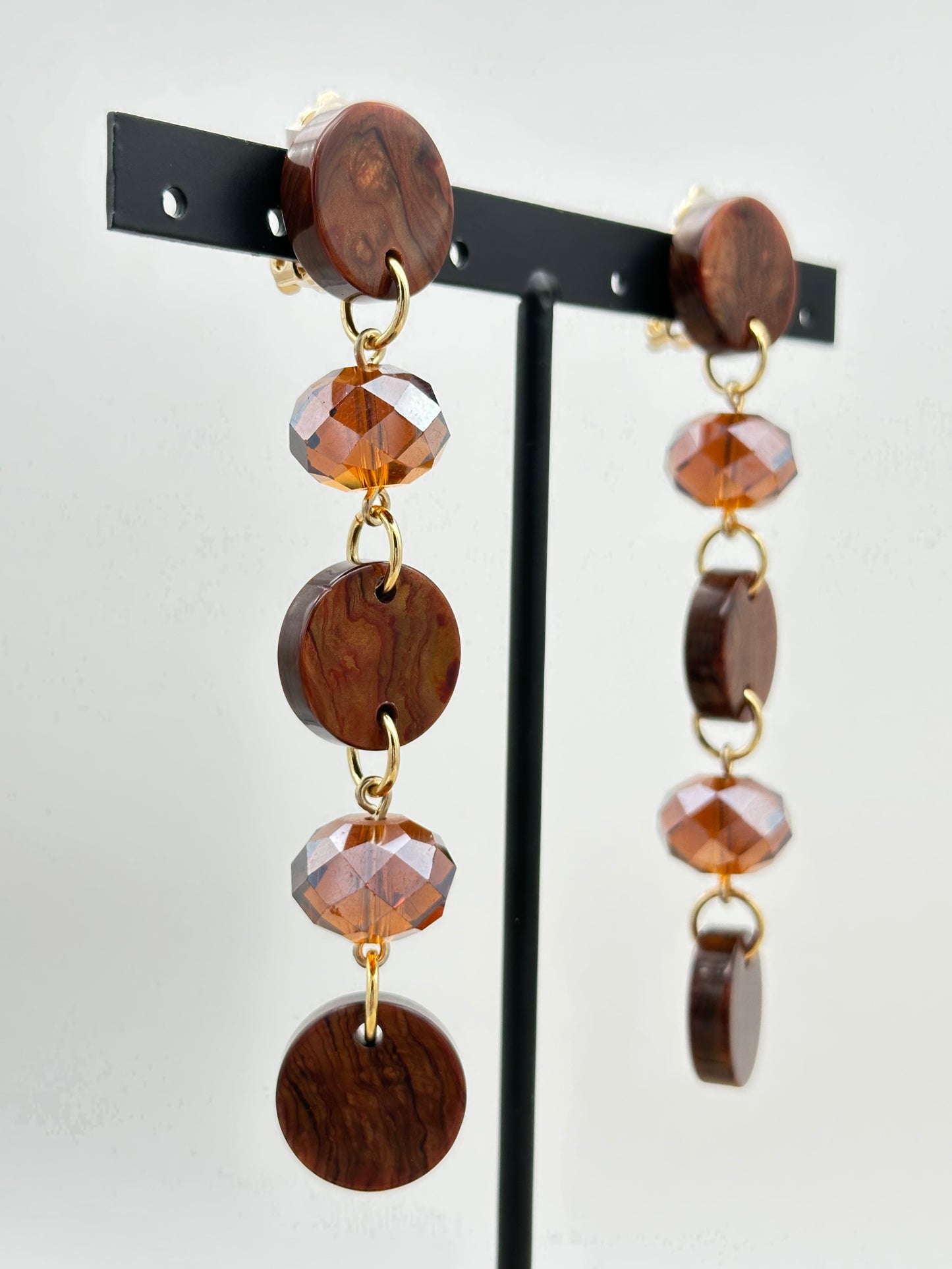 BOUCLES D’OREILLES ÉLÉMENTS SCINTILLANTS - Francine BRAMLI