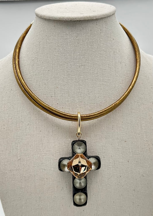 COLLIER ÉLÉMENTS SCINTILLANTS - Francine BRAMLI