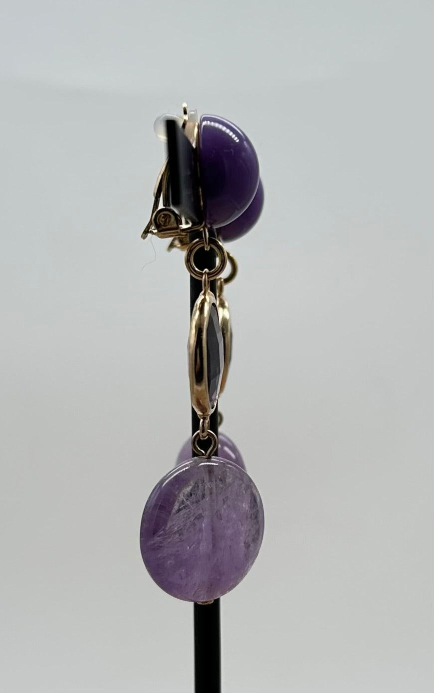 BOUCLES D'OREILLES ÉLÉMENTS SCINTILLANTS - Francine BRAMLI