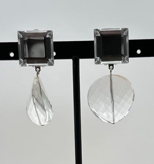 BOUCLES D'OREILLES ÉLÉMENTS SCINTILLANTS - Francine BRAMLI