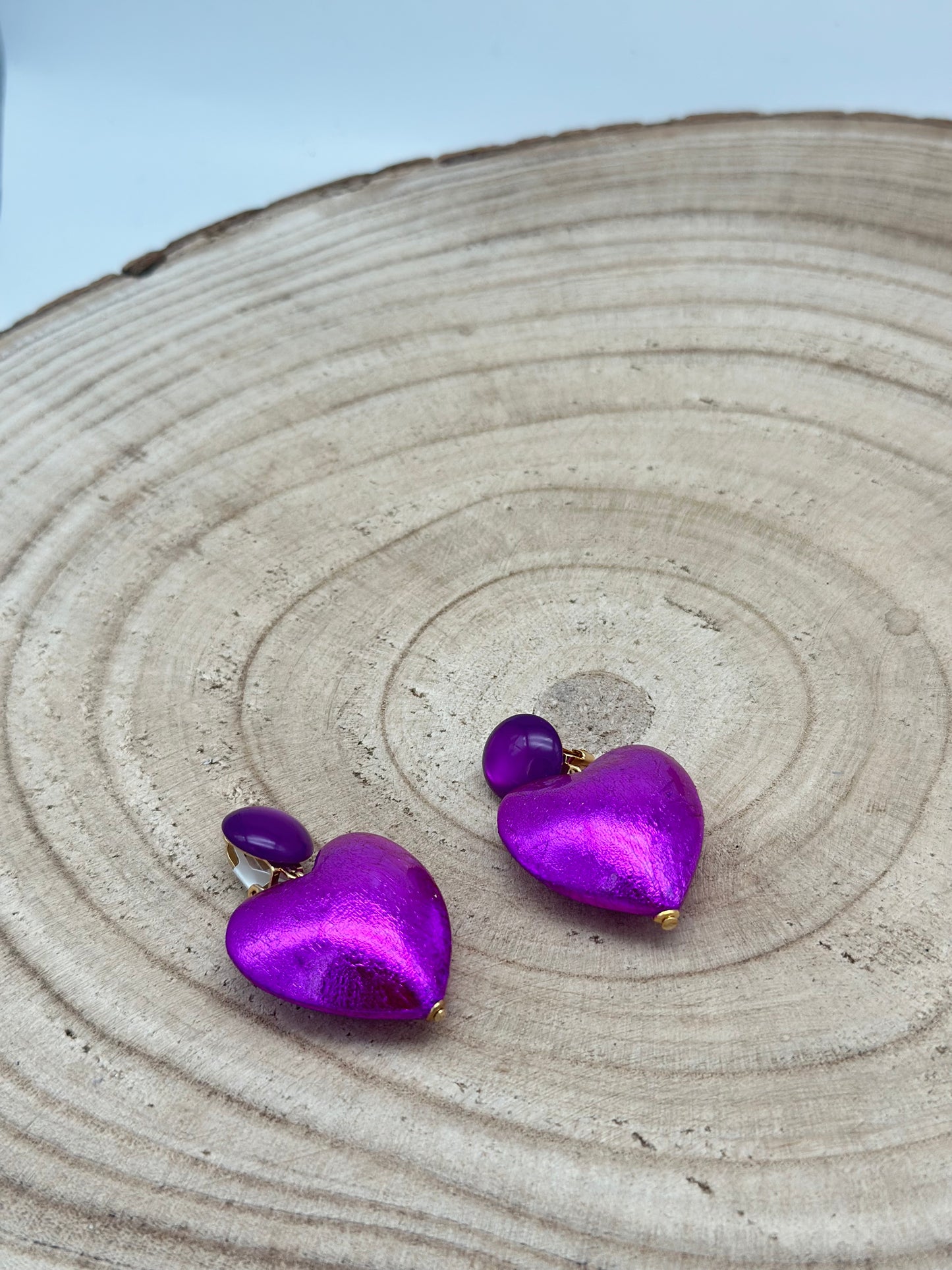 Boucles d’oreilles CŒUR  - Francine BRAMLI
