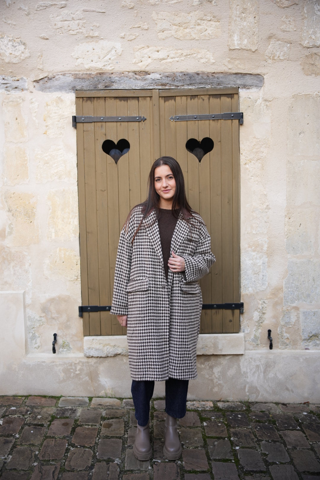 Manteau pied de coq
