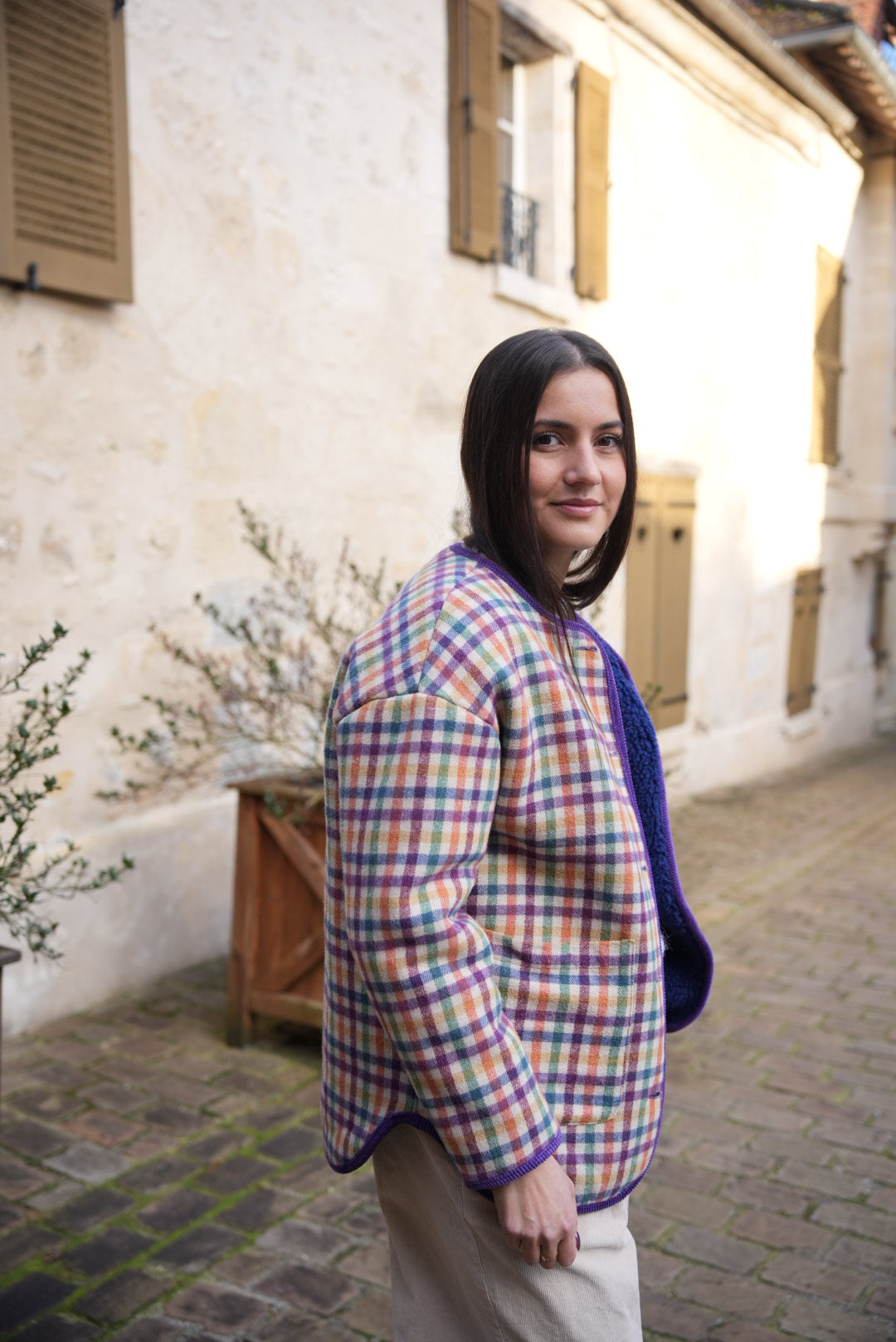 Veste à carreaux - Johanna Paris