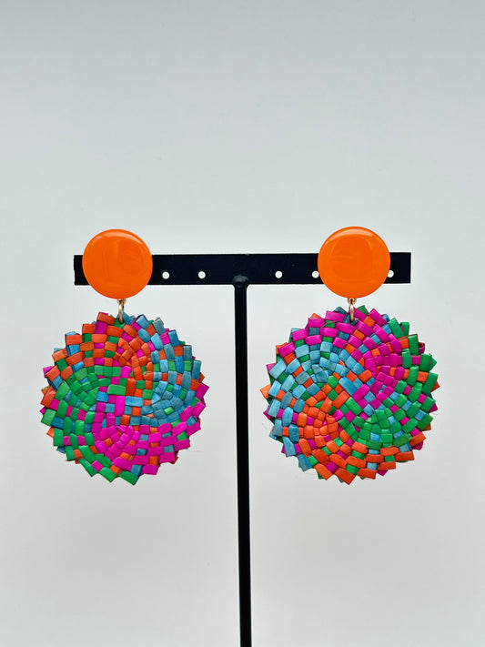 Boucles d’oreilles RAMBOUTAN  - Francine BRAMLI