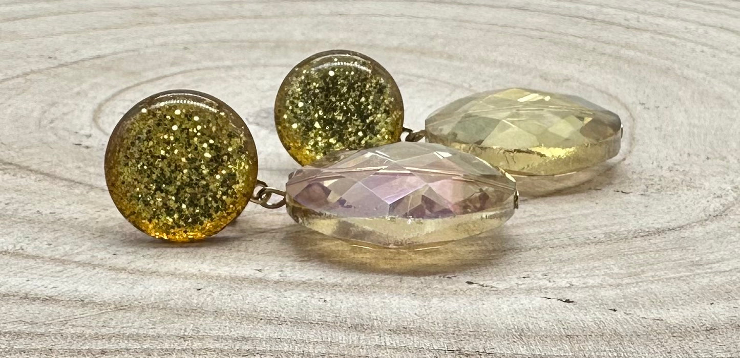 BOUCLES D'OREILLES ÉLÉMENTS SCINTILLANTS - Francine BRAMLI