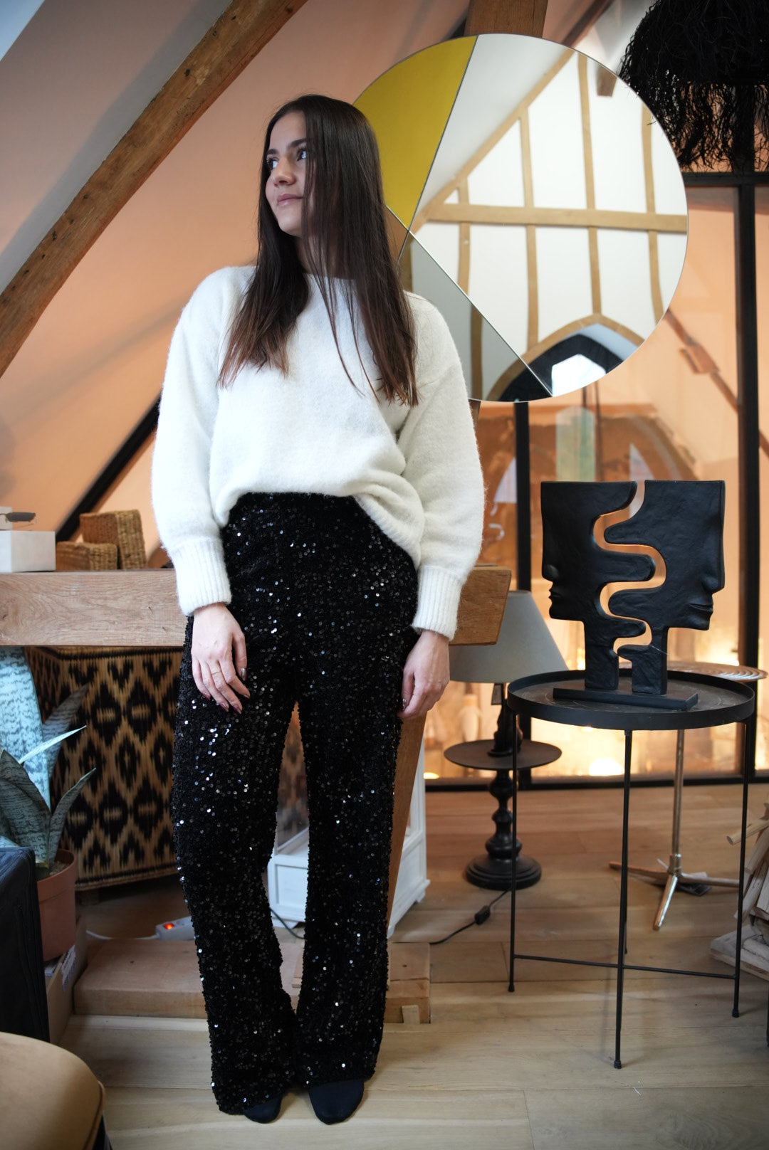 Pantalon à sequins