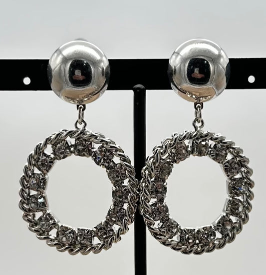 BOUCLES D'OREILLES ÉLÉMENTS SCINTILLANTS- Francine BRAMLI