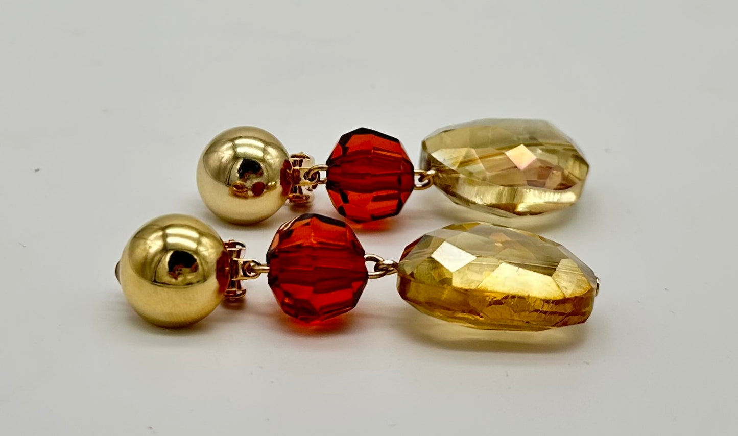 BOUCLES D'OREILLES ÉLÉMENTS SCINTILLANTS Francine BRAMLI