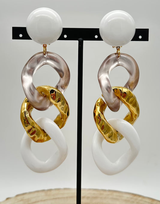 BOUCLES D'OREILLES MAILLON - Francine BRAMLI