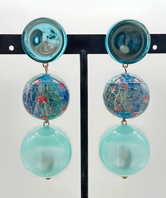 BOUCLES D'OREILLES TURQUOISE - Francine BRAMLI