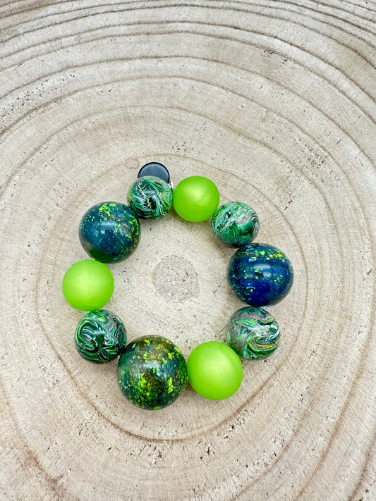 BRACELET ÉLASTIQUE PERLES FANTAISIE - Francine BRAMLI