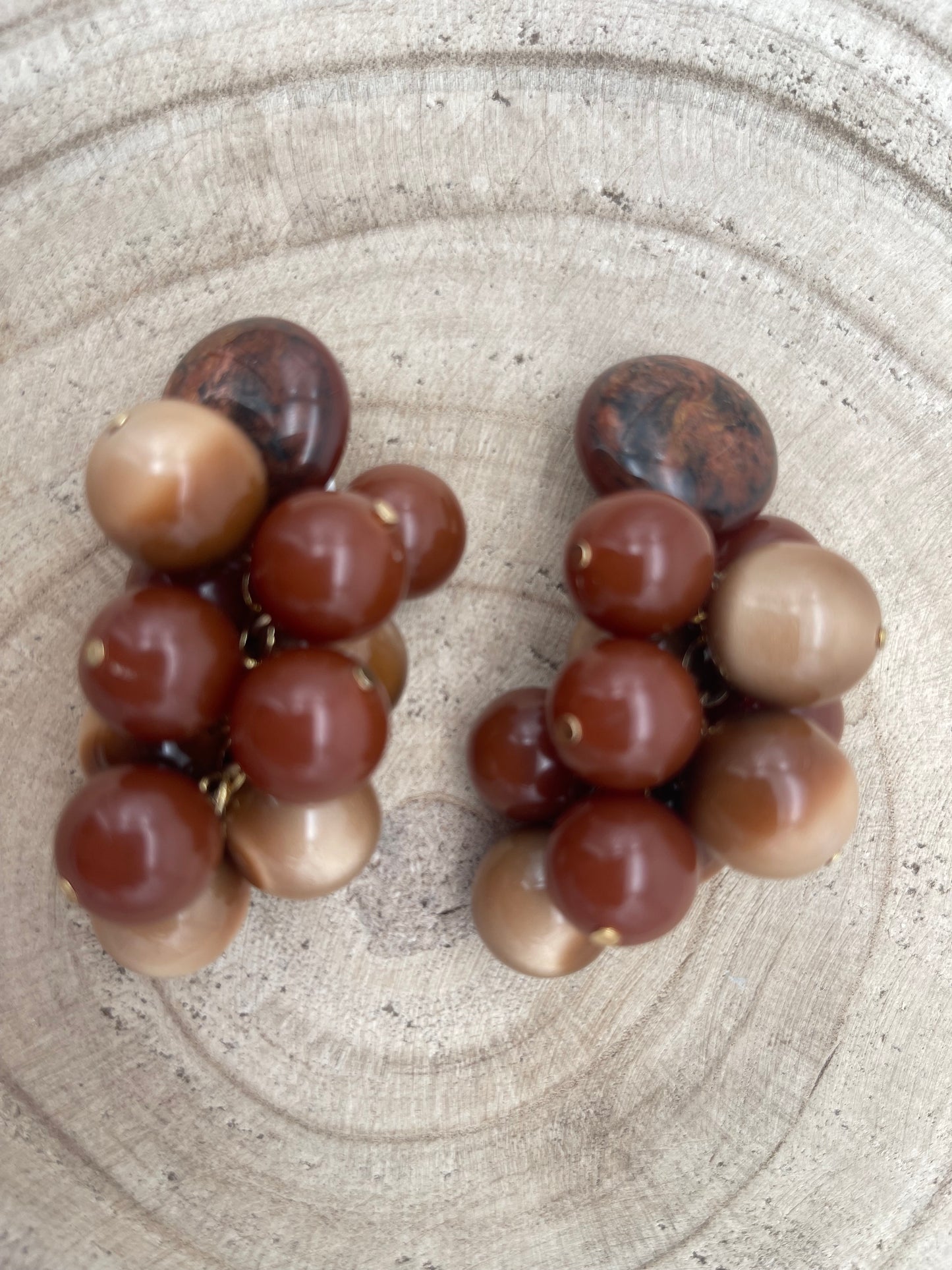 BOUCLES D’OREILLES GRAPPES - Francine BRAMLI