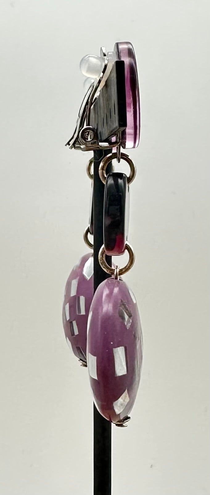 BOUCLES D'OREILLES VIOLETTE - Francine BRAMLI