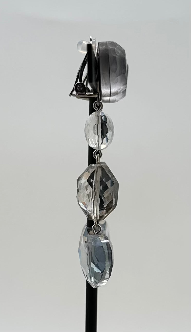 BOUCLES D'OREILLES ÉLÉMENTS SCINTILLANTS - Francine BRAMLI