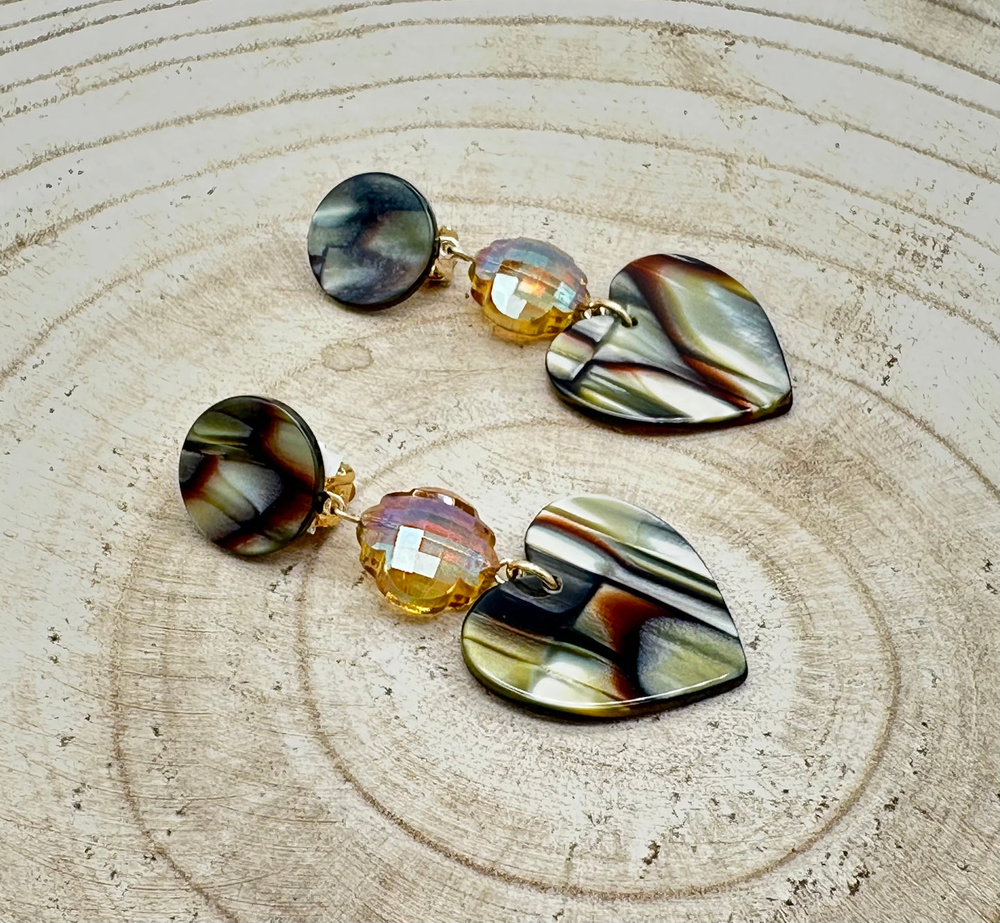 BOUCLES D'OREILLES COEURS - Francine BRAMLI