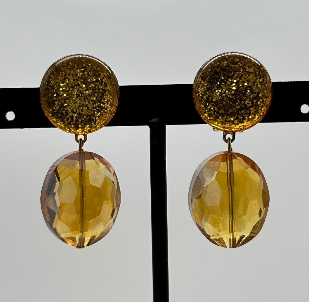 BOUCLES D'OREILLES ÉLÉMENTS SCINTILLANTS - Francine BRAMLI