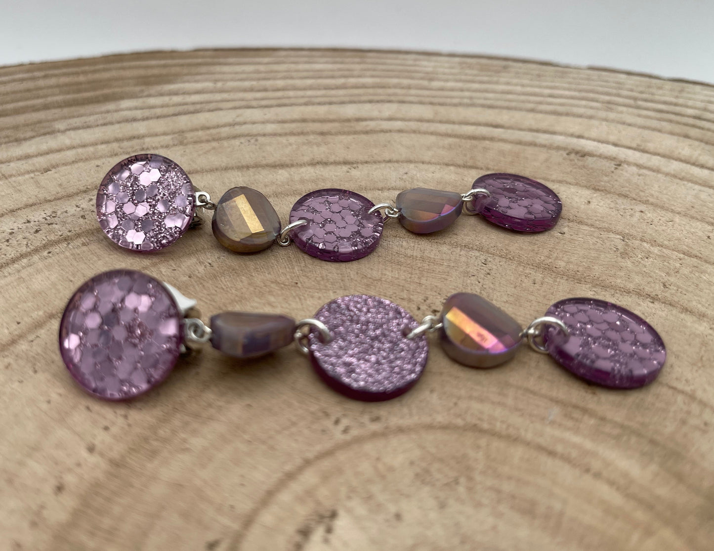 BOUCLES D’OREILLES ÉLÉMENTS SCINTILLANTS - Francine BRAMLI