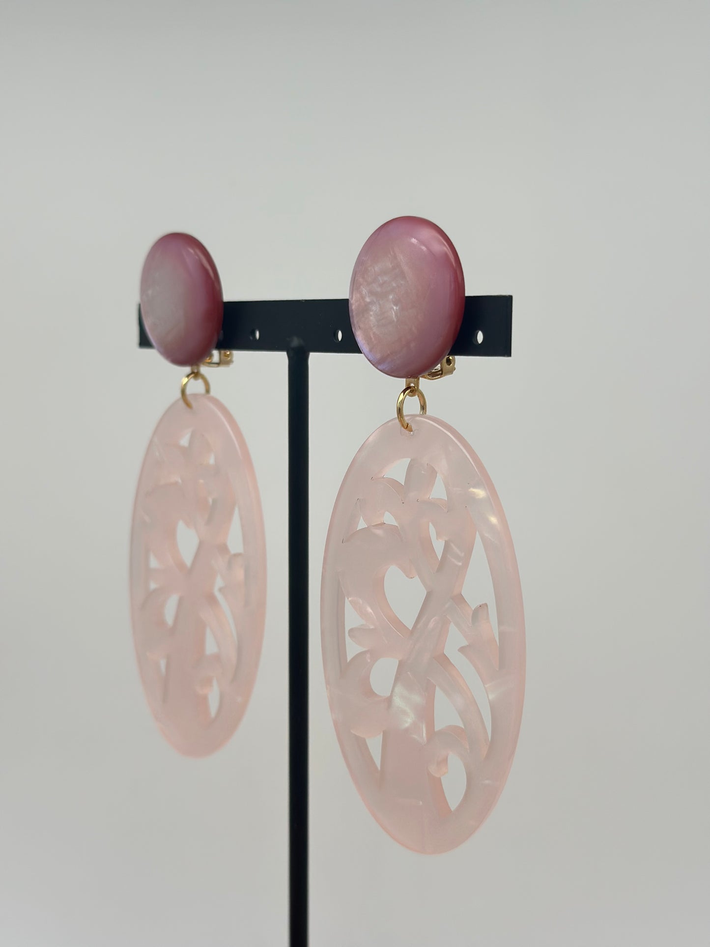 Boucles d’oreilles plaque - Francine BRAMLI