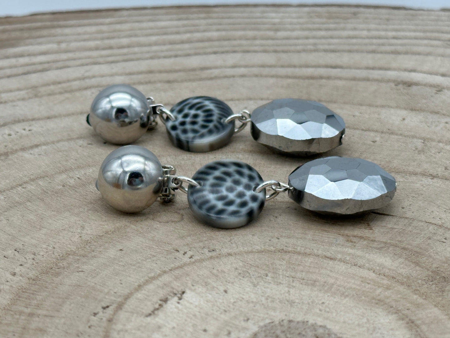 BOUCLES D’OREILLES ÉLÉMENTS SCINTILLANTS - Francine BRAMLI